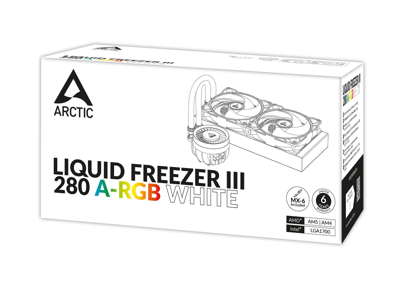 ARCTIC Liquid Freezer III 280mm RGB Blanc infinytech Réunion 04