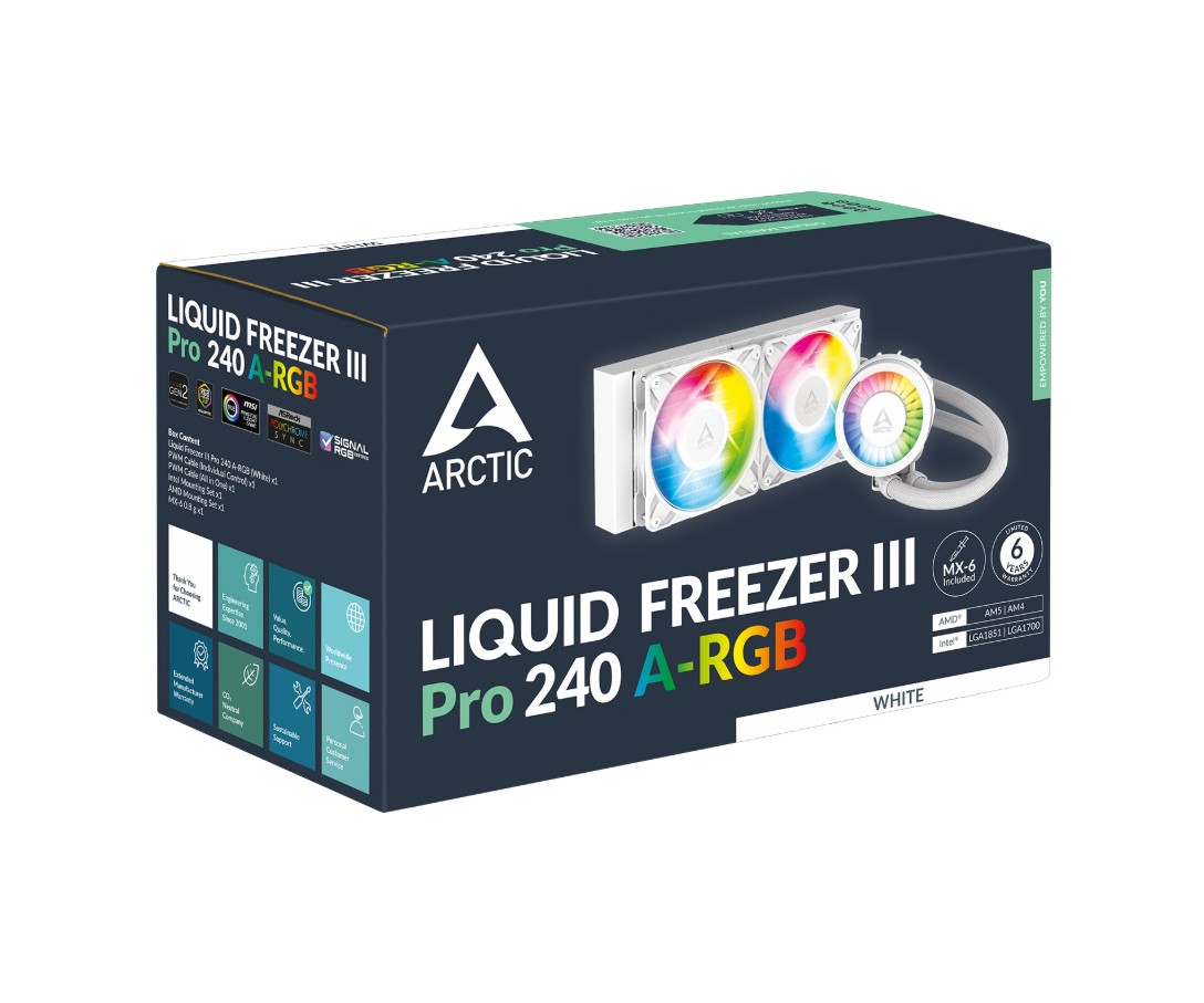 Arctic Liquid Freezer III Pro RGB 240mm Blanc infinytech Réunion 04