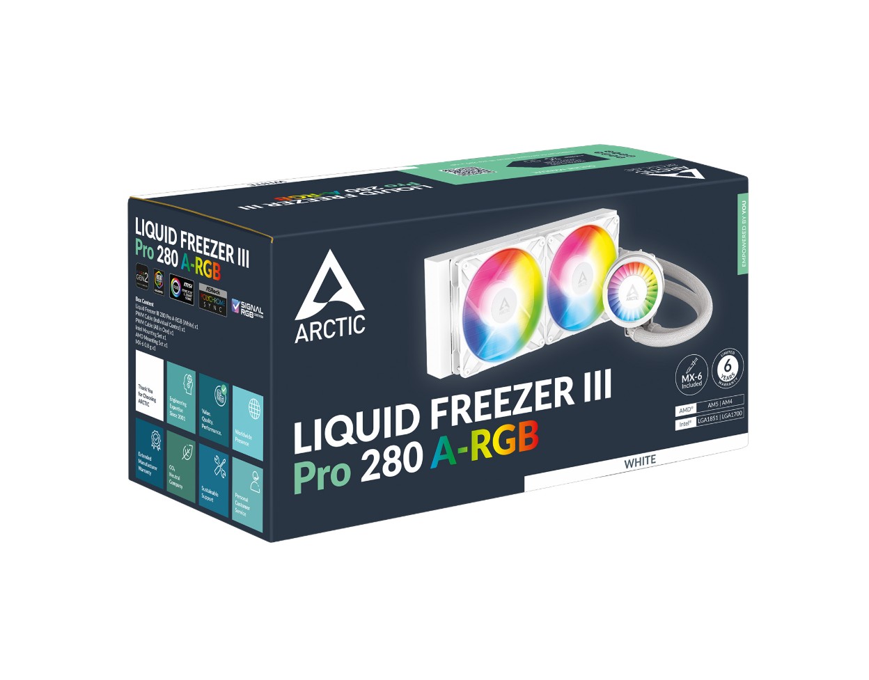 Arctic Liquid Freezer III Pro RGB 280mm Blanc infinytech Réunion 04