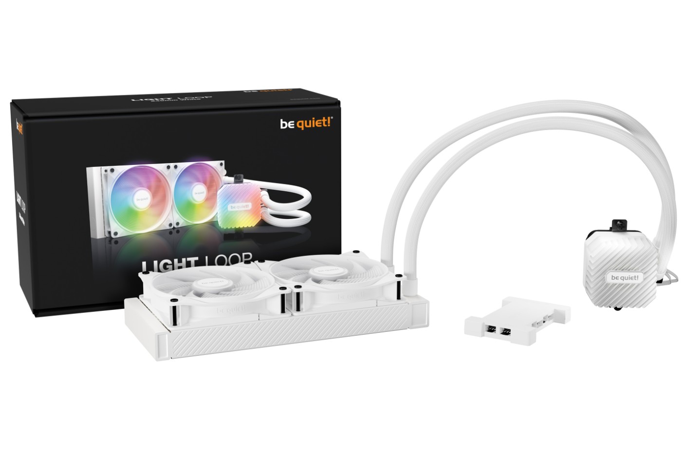 be quiet Light Loop RGB 240mm Blanc infinytech Réunion 05