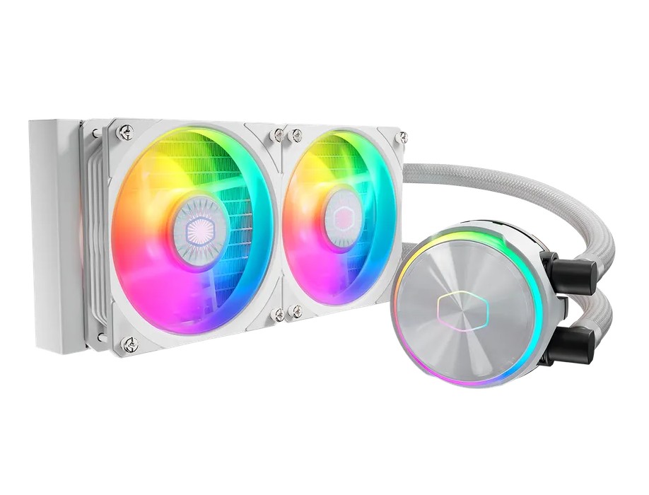 Cooler Master MasterLiquid PL-Flux RGB 240mm Blanc infinytech Réunion 01