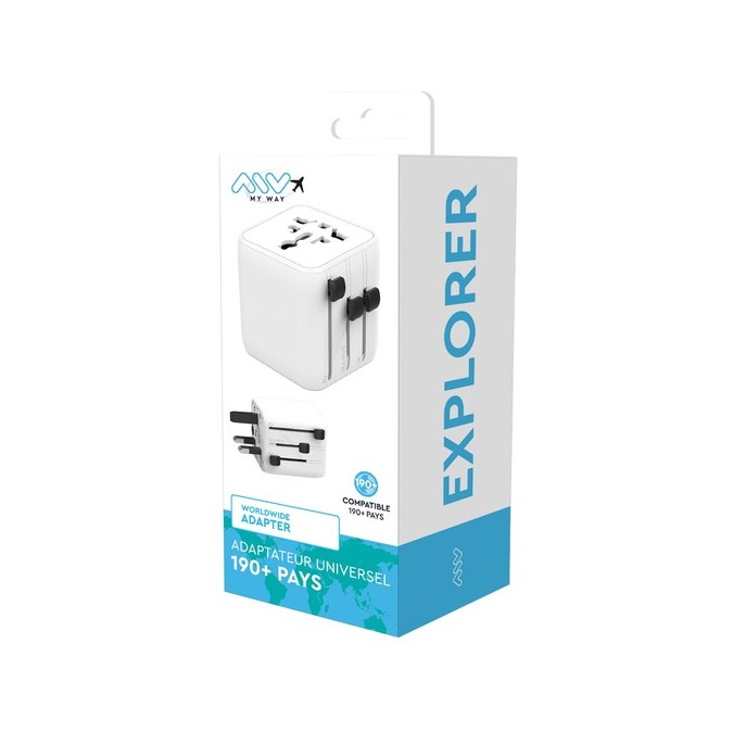 Adaptateur universel de voyage MyWay infinytech