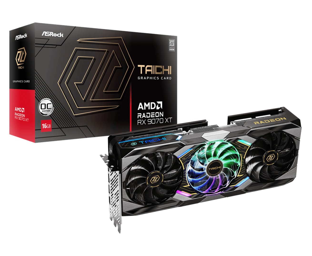 ASRock Radeon RX 9070 XT Taichi OC 16Go infinytech Réunion 01
