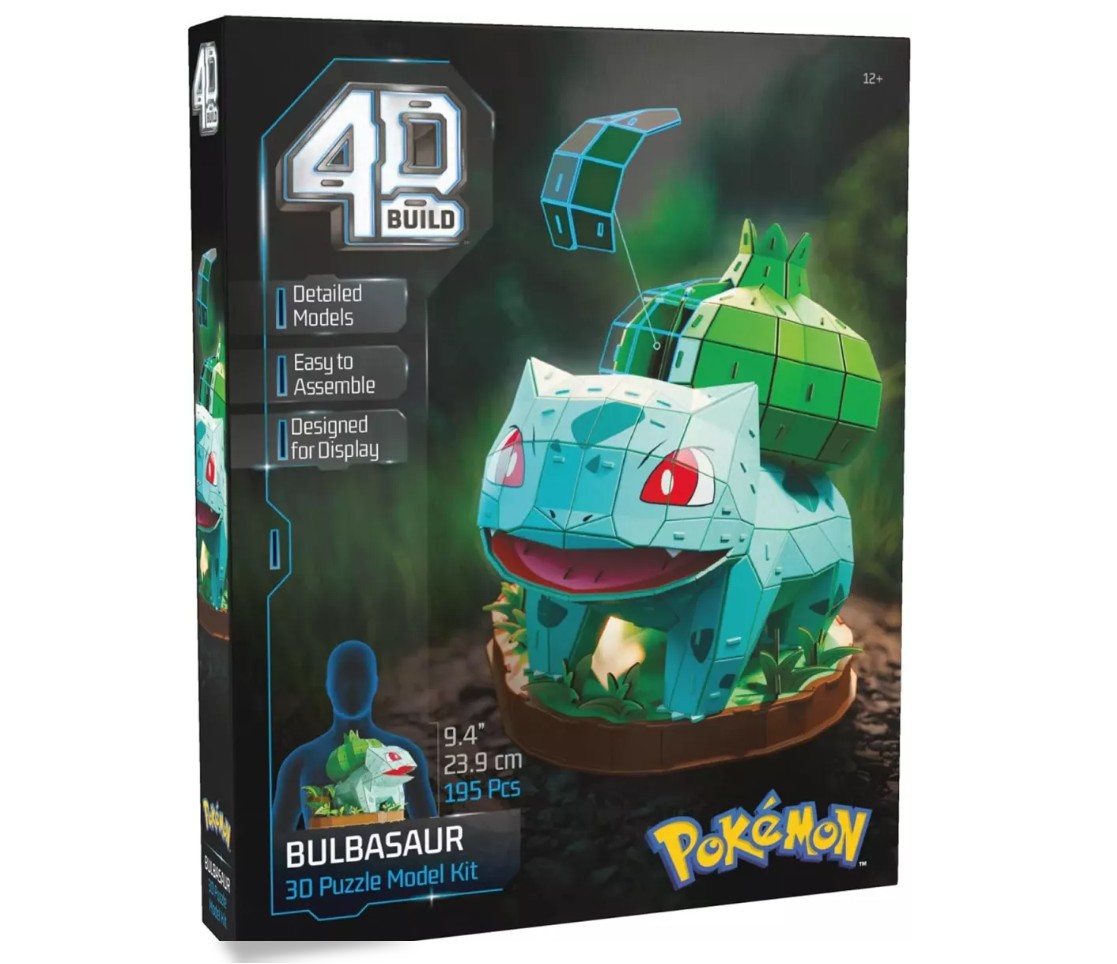 Puzzle 4D Build Pokemon Bulbizarre 195 pièces infinytech Réunion 01