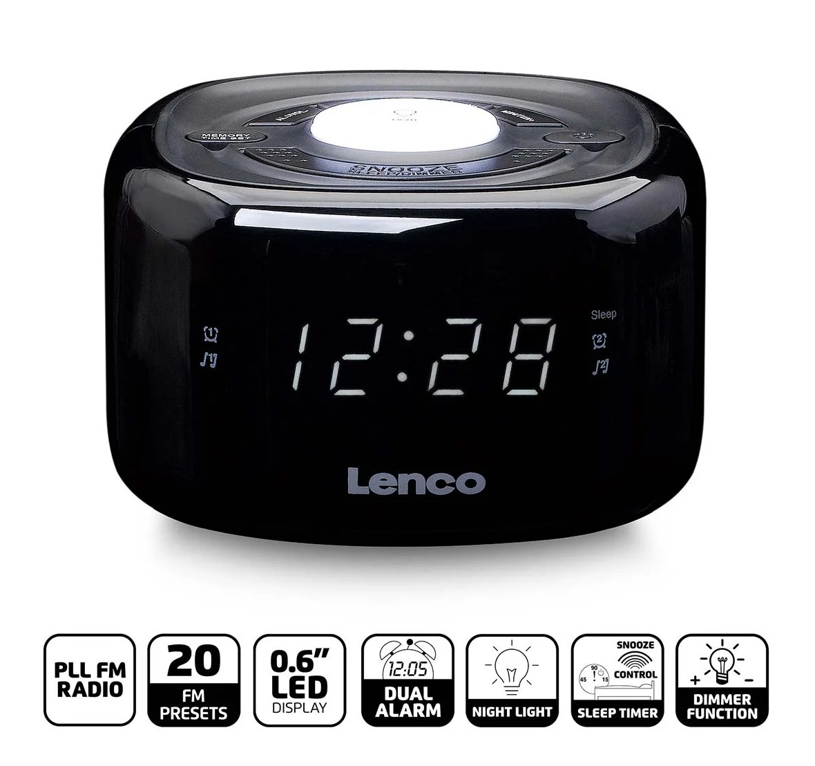 LENCO CR-12BK Noir infinytech Réunion 01