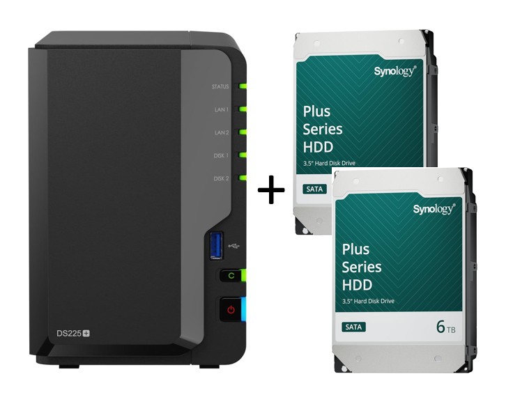 SYNOLOGY DS225 Plus 2 HDD 6To infinytech Réunion 01