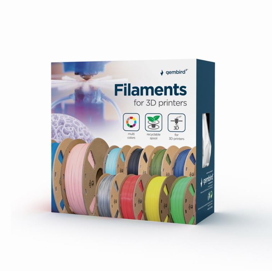 Bobine de Filament PLA 3D Gembird Blanc 1.75mm 1kg infinytech Réunion 03