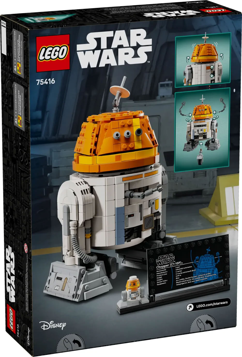 LEGO STAR WARS Le Droide Astromécano Chopper C1-10P infinytech Réunion 02