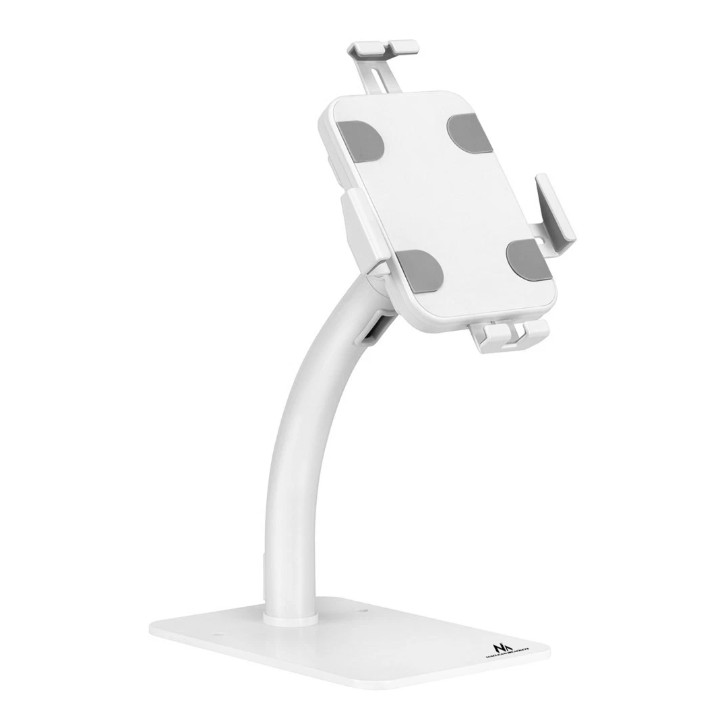 Support tablette universel sur pied Maclean MC-468 avec antivol Blanc 974
