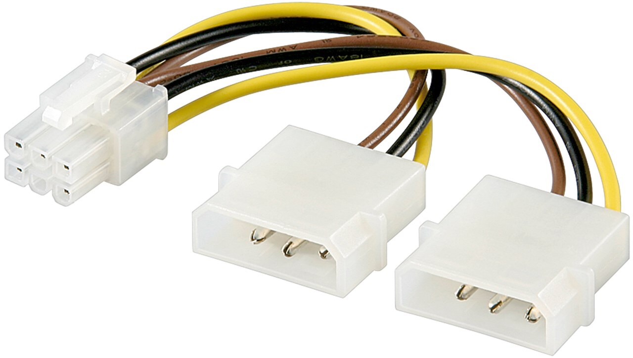 Adaptateur alimentation molex vers PCI-Express 6 pins infinytech Réunion 01