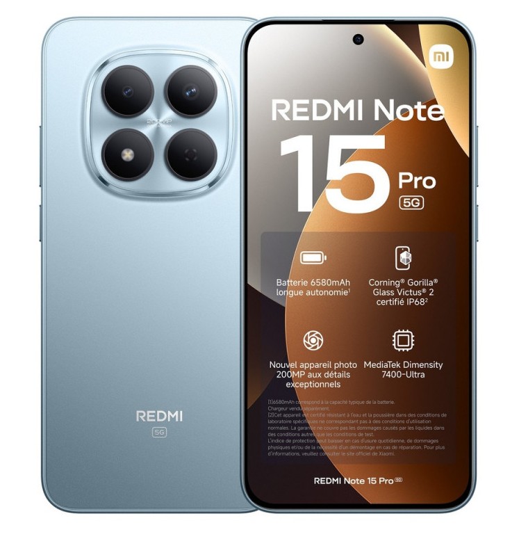 XIAOMI Redmi Note 15 Pro 8Go 256Go 5G Bleu infinytech Réunion 01