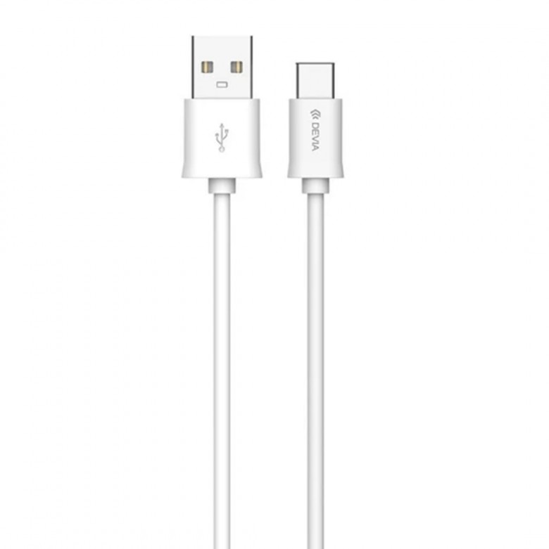 DEVIA Smart Series USB vers Type-C 1m Blanc infinytech Réunion 01
