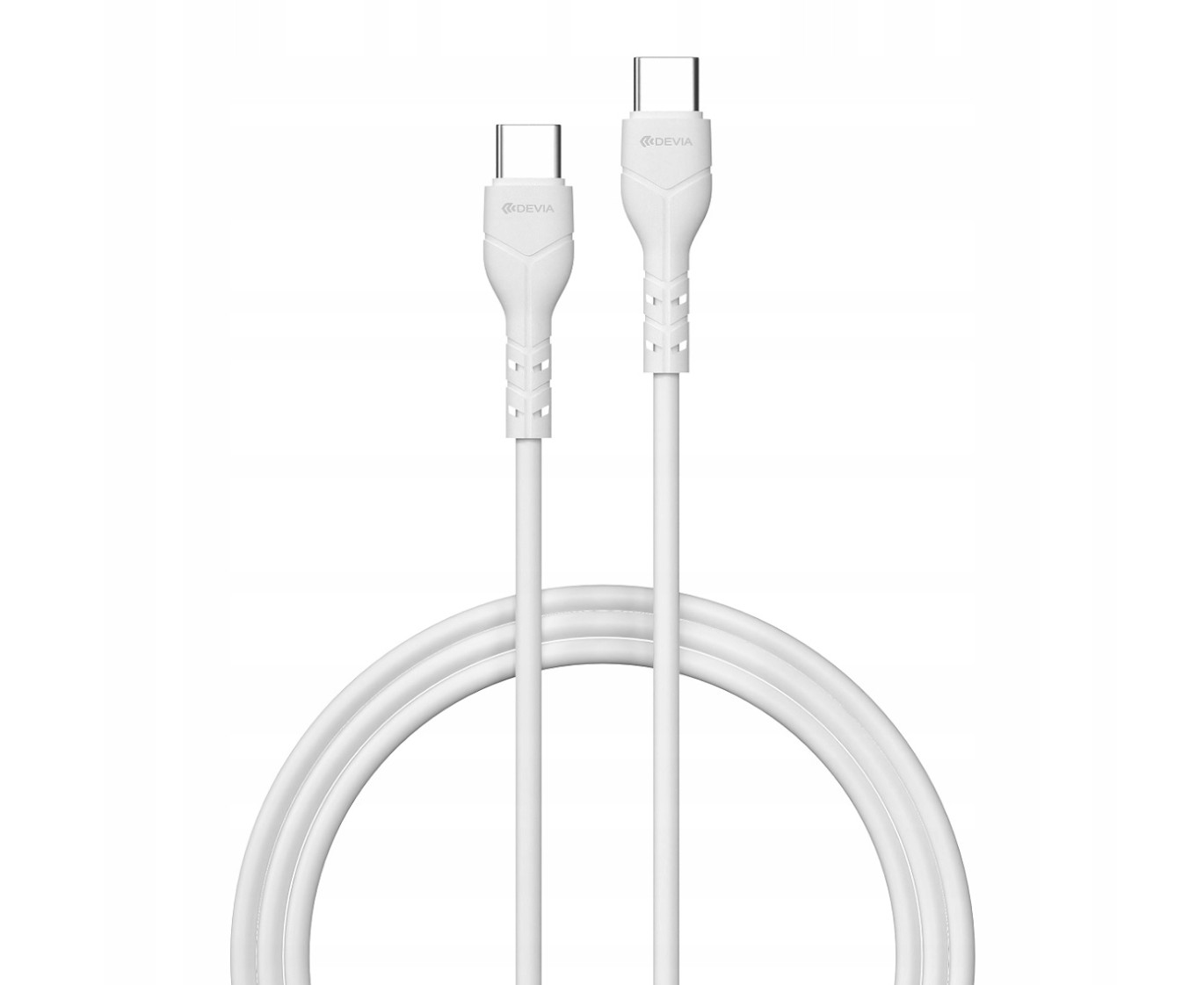 DEVIA Kintone Series USB-C Mâle Mâle 3A 1m Blanc infinytech Réunion 01