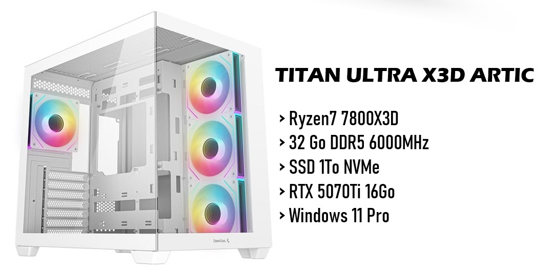 TITAN Ultra X3D Blanc