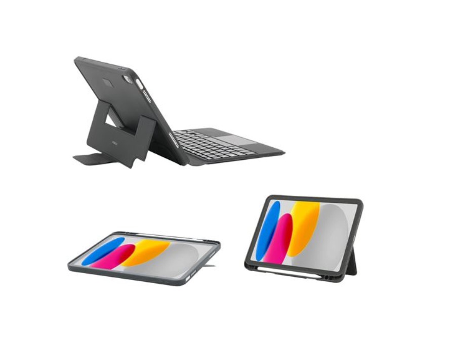 MOBILIS Coque de protection Folio C2 Noir pour iPad 10ème génération avec Clavier Bluetooth Touchpad infinytech Réunion 04