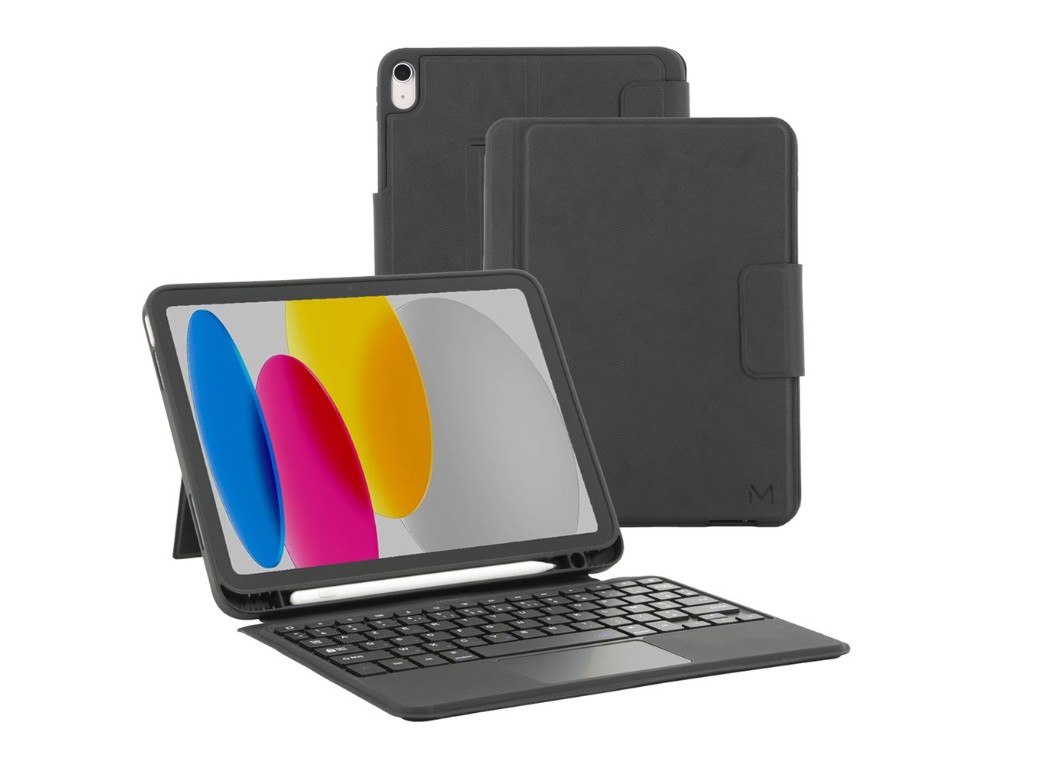 MOBILIS Coque de protection Folio C2 Noir pour iPad 10ème génération avec Clavier Bluetooth Touchpad infinytech Réunion 01