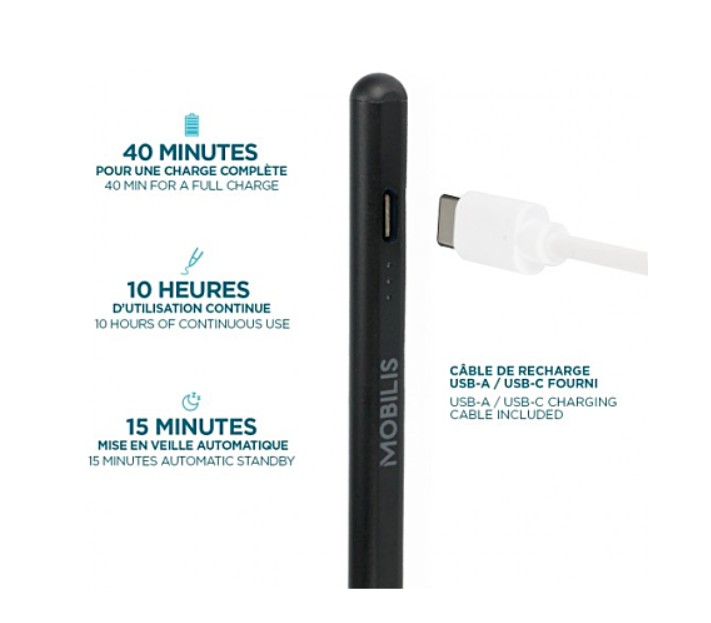 Mobilis UNIVERSAL ACTIVE STYLUS Noir infinytech Réunion 05