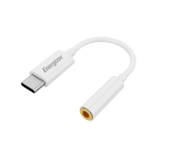 ENERGIZER adaptateur USB-C Mâle vers Jack 3.5mm Blanc infinytech Réunion 01