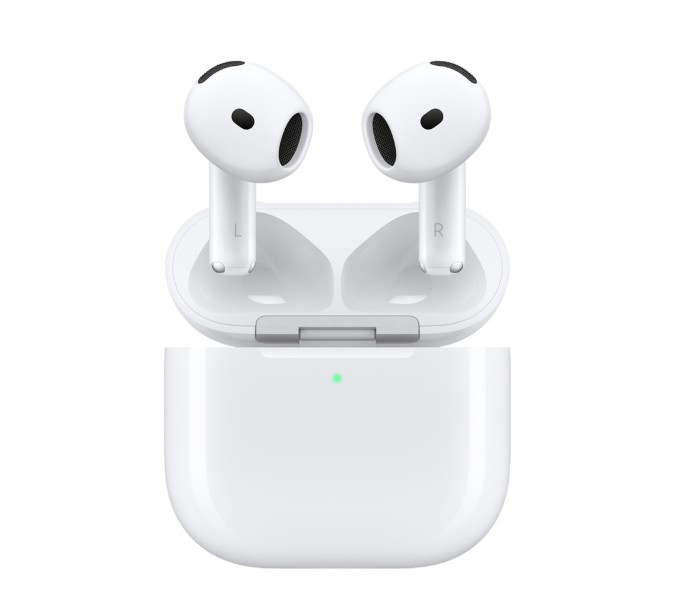 APPLE AirPods 4 Blanc avec réduction active du bruit infinytech Réunion 01