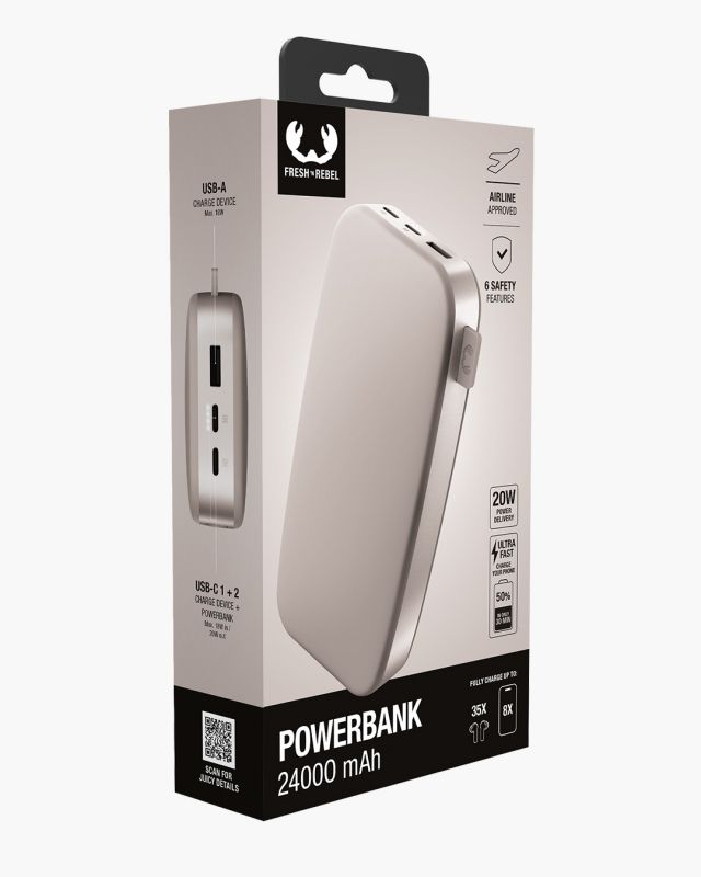 FRESH n REBEL Powerbank 24000mAh Sable infinytech Réunion 05