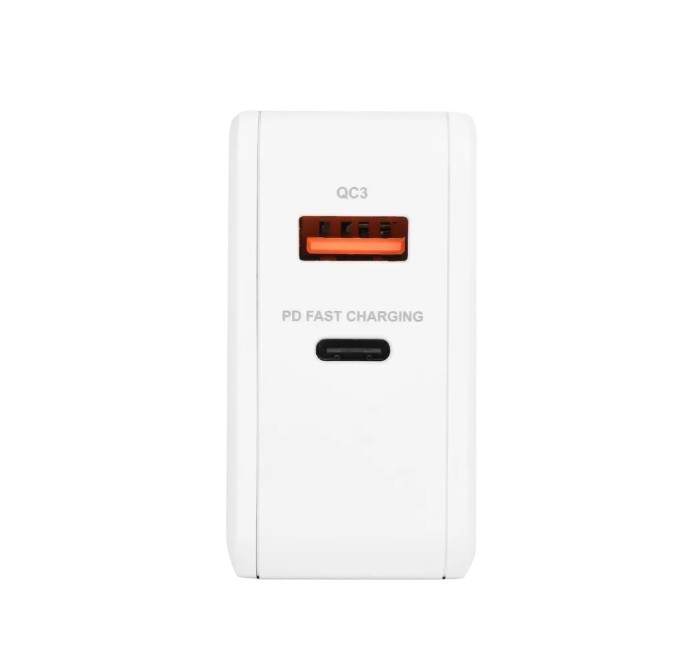 BLUESTORK Chargeur Smart 65W USB-C et USB-A avec câble USB-C Blanc infinytech Réunion 02