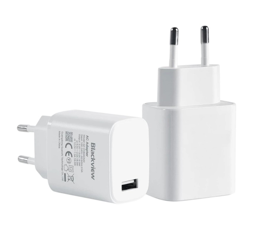 BLACKVIEW Chargeur 18W USB Blanc infinytech Réunion 01