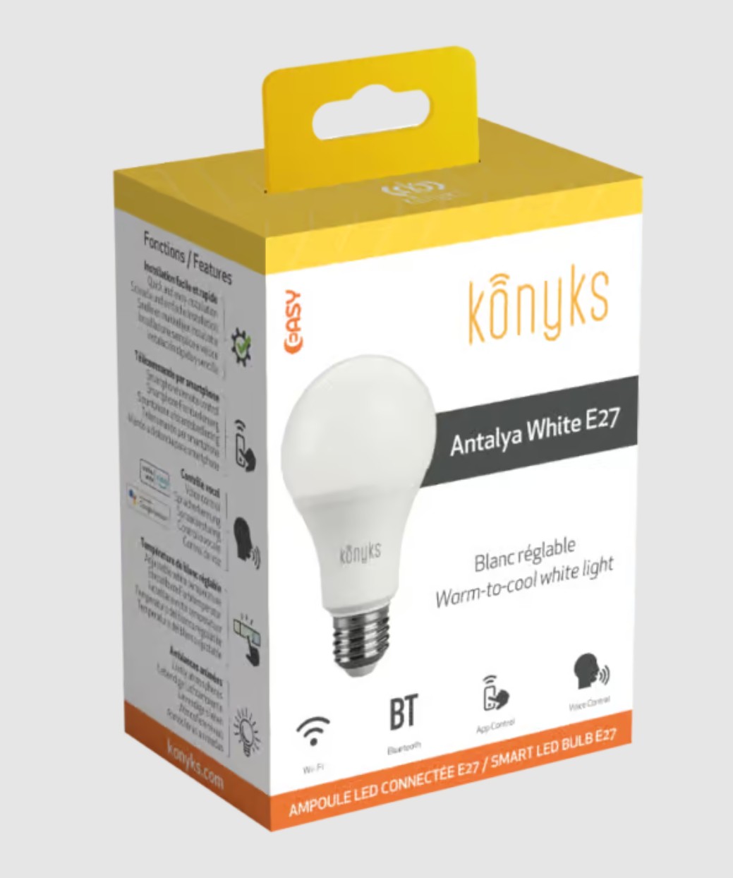 KONYKS ANTALYA White E27 infinytech Réunion 03