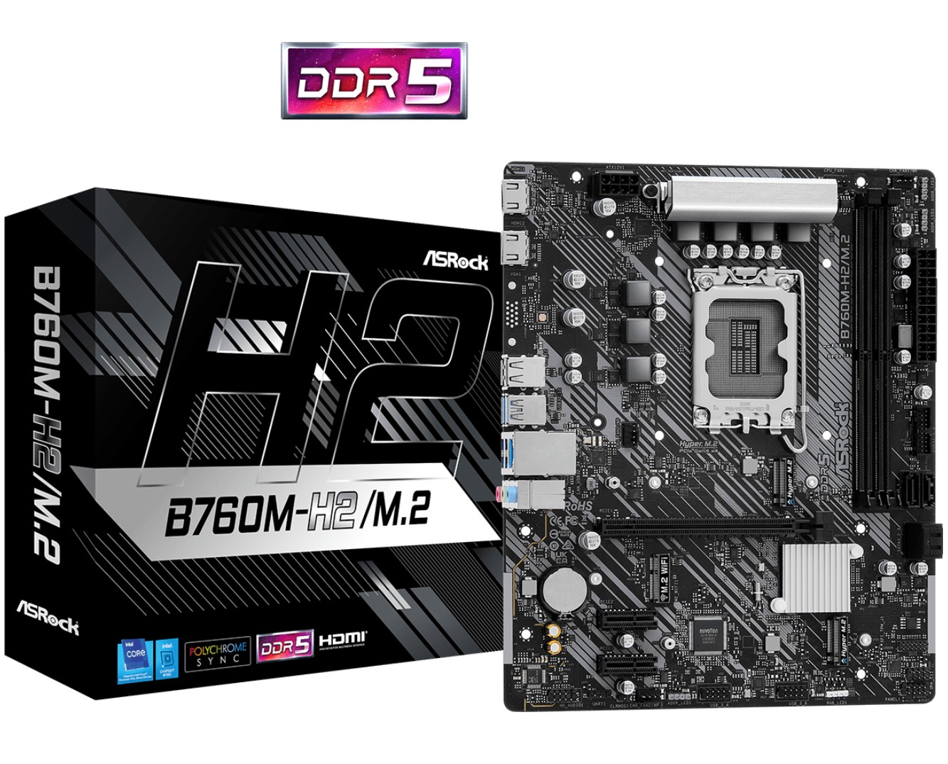 ASRock B760M-H2 M.2 DDR5 infinytech Réunion 01