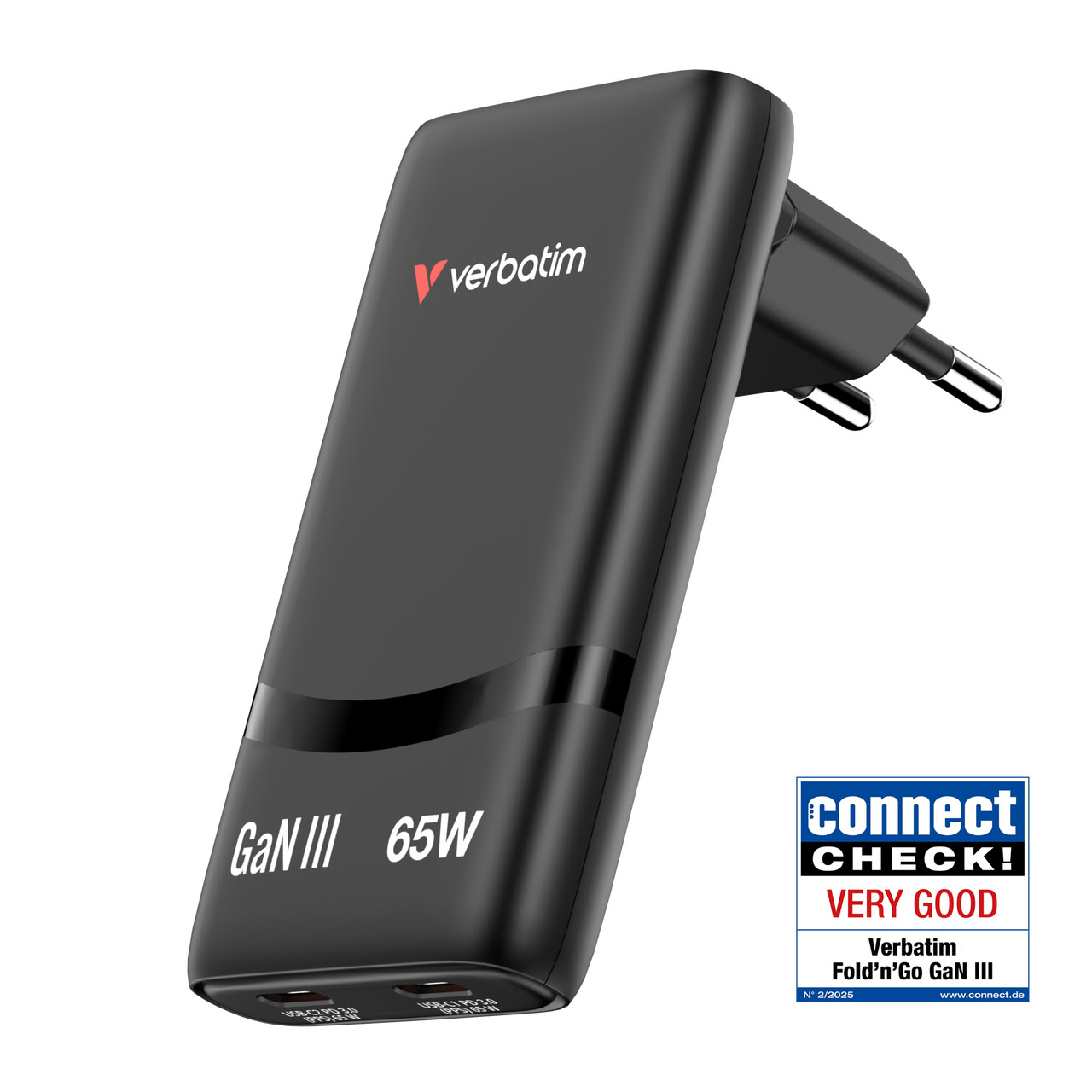 Chargeur VERBATIM GaN Fold n Go Noir infinytech Réunion 01