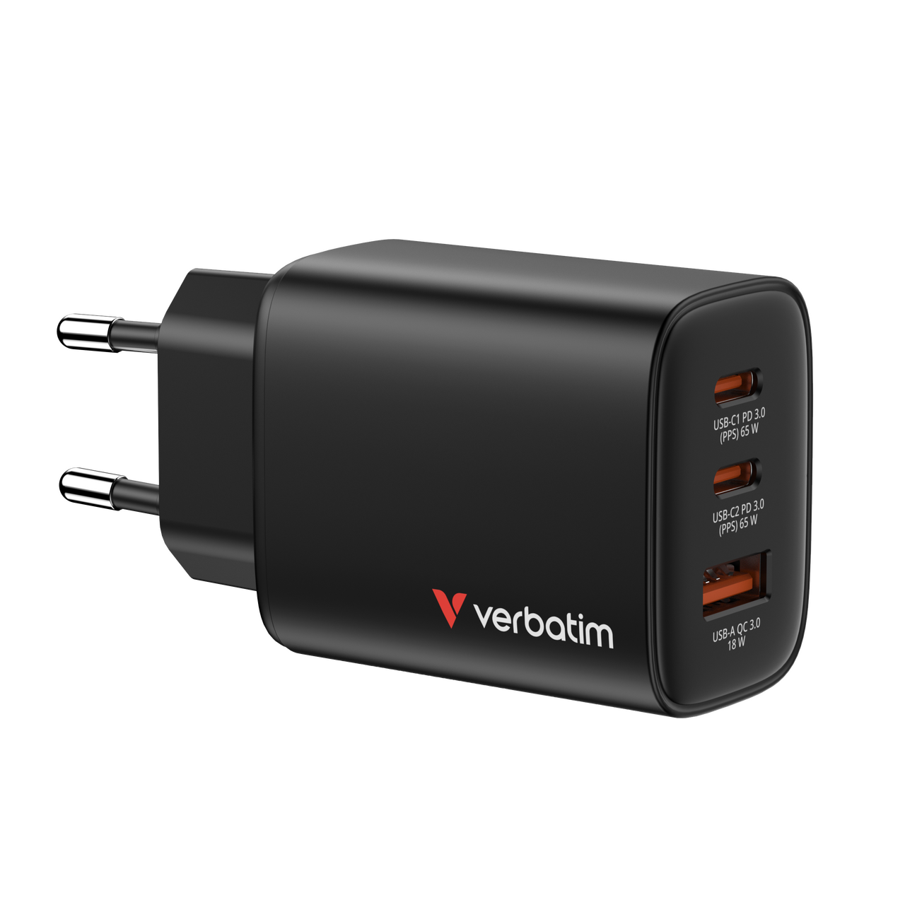 VERBATIM Essential Gan 65W Noir infinytech Réunion 01