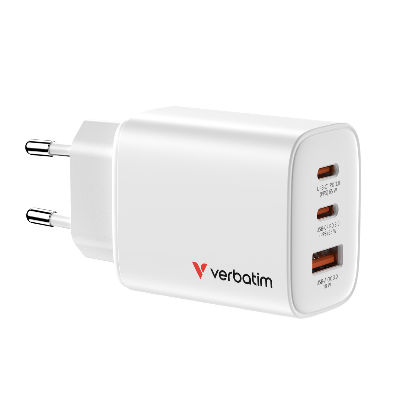 VERBATIM Essential Gan 65W Blanc infinytech Réunion 01