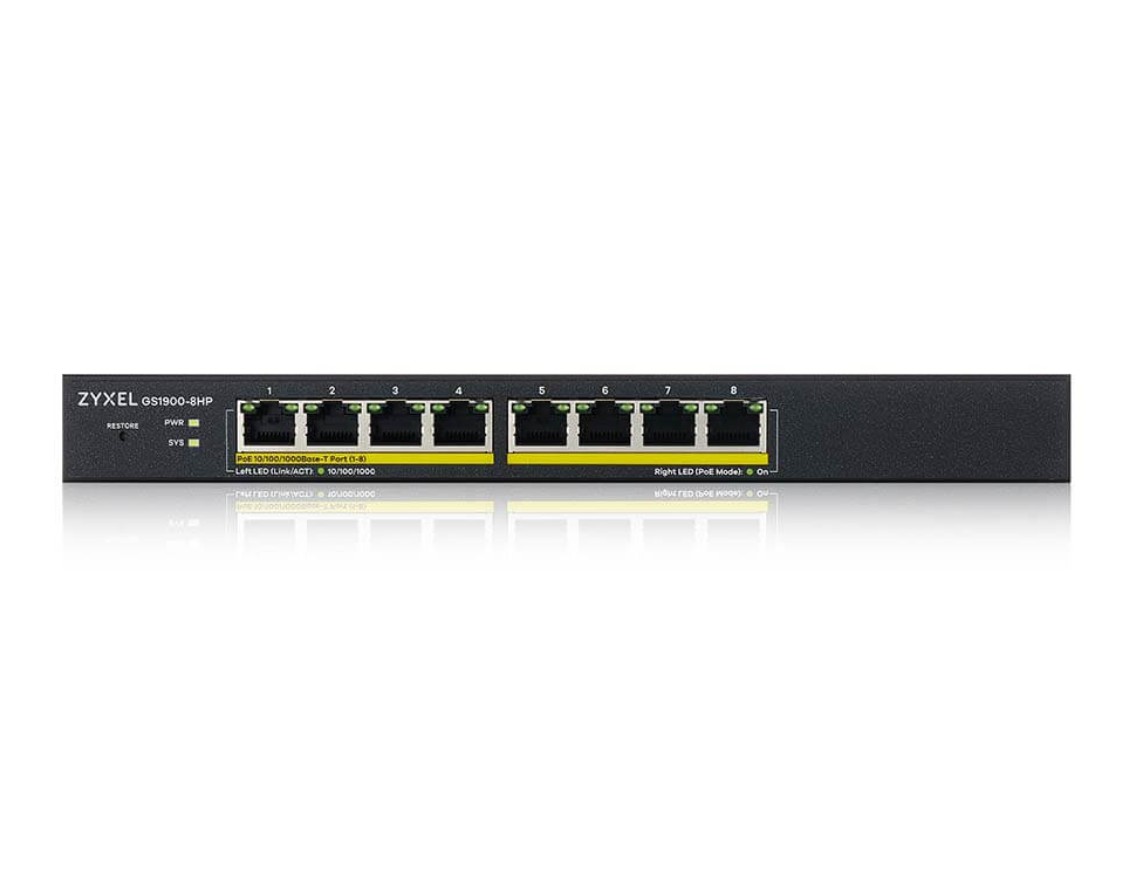 Zyxel GS1900-HP 8 ports dont 8x PoE infinytech Réunion 03