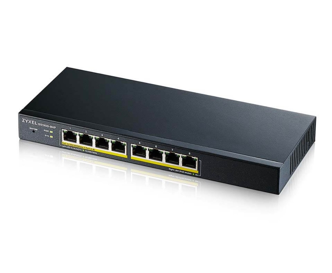 Zyxel GS1900-HP 8 ports dont 8x PoE infinytech Réunion 01