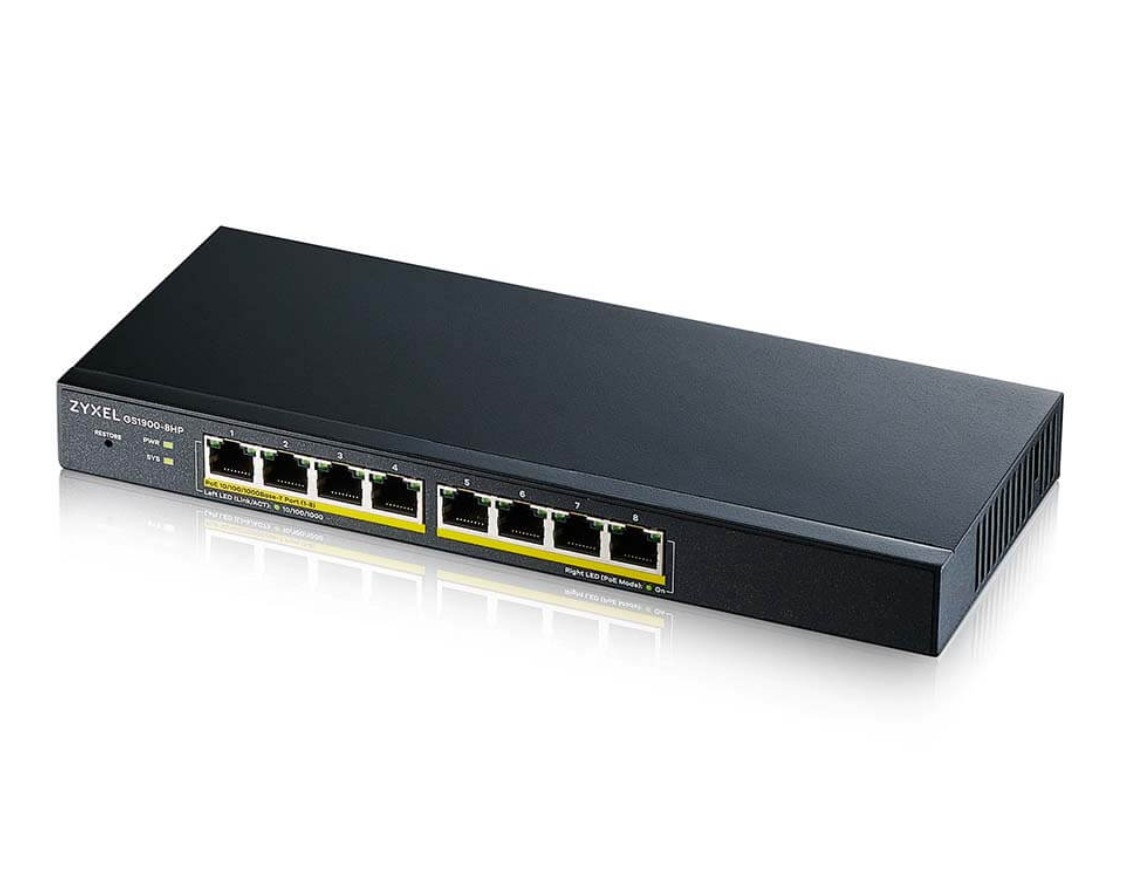 Zyxel GS1900-HP 10 ports dont 8x PoE infinytech Réunion 01