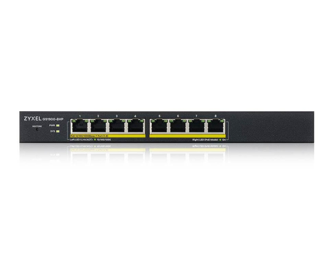 Zyxel GS1900-HP 10 ports dont 8x PoE infinytech Réunion 03