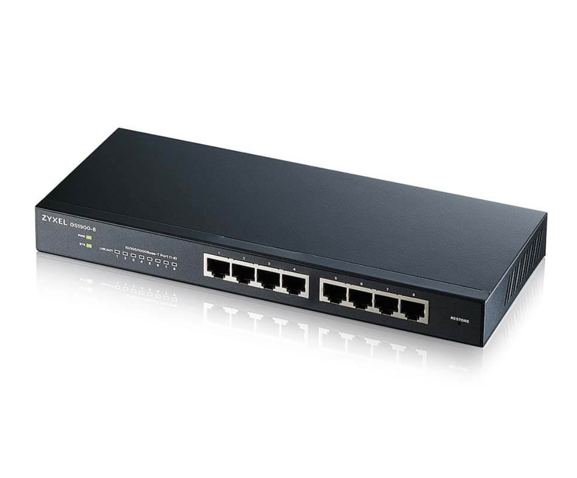 Zyxel GS1900V2 8 ports infinytech Réunion 01