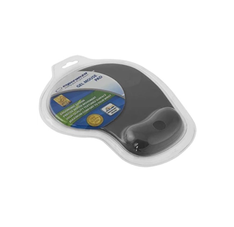 ESPERANZA Tapis de souris repose poignet en gel Gris infinytech Réunion 01