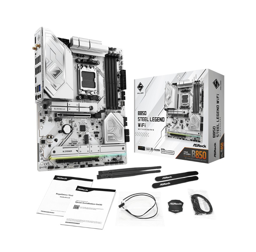 ASRock B850 Steel Legend WiFi AMD AM5 infinytech Réunion 05