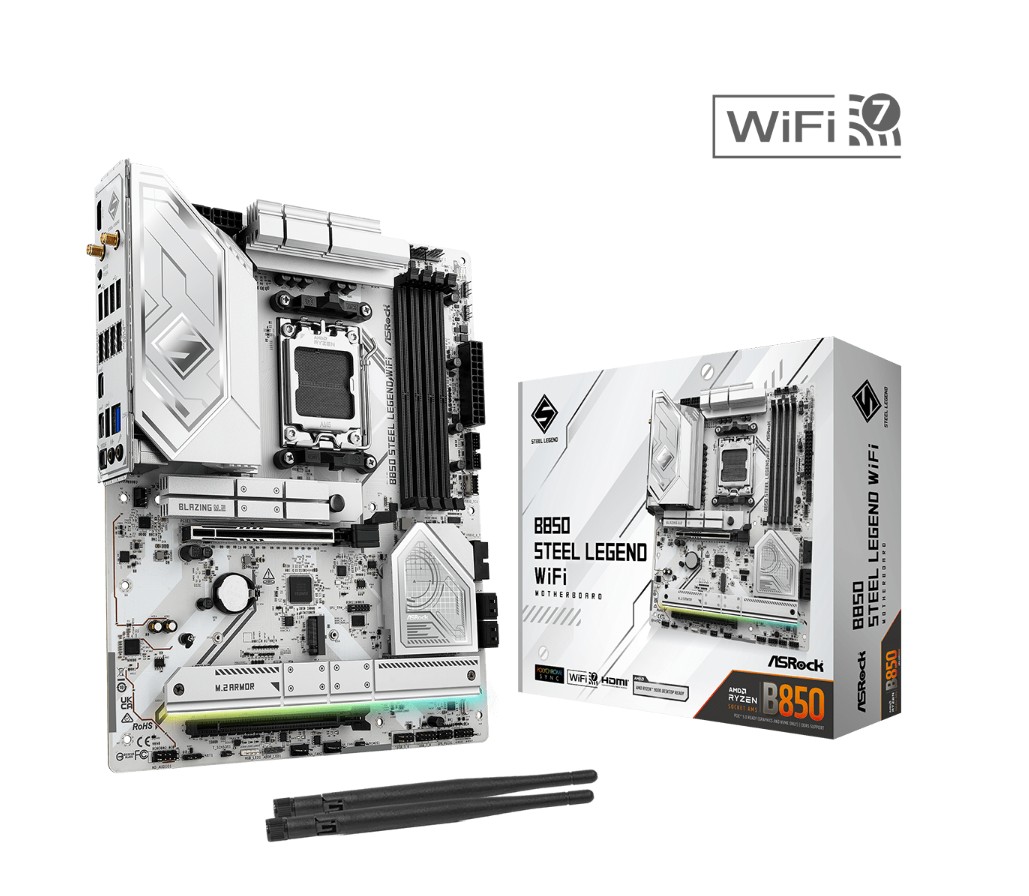 ASRock B850 Steel Legend WiFi AMD AM5 infinytech Réunion 01