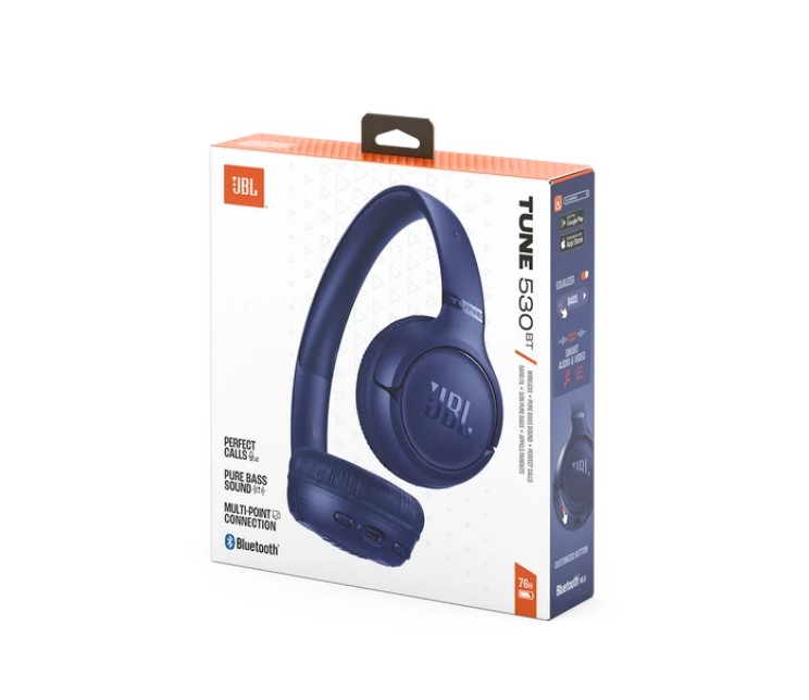 JBL Tune 530BT Bleu infinytech Réunion 06