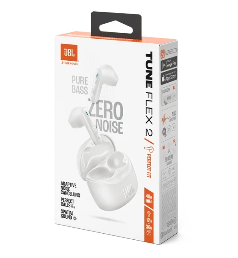 JBL Tune Flex2 Blanc infinytech Réunion 06