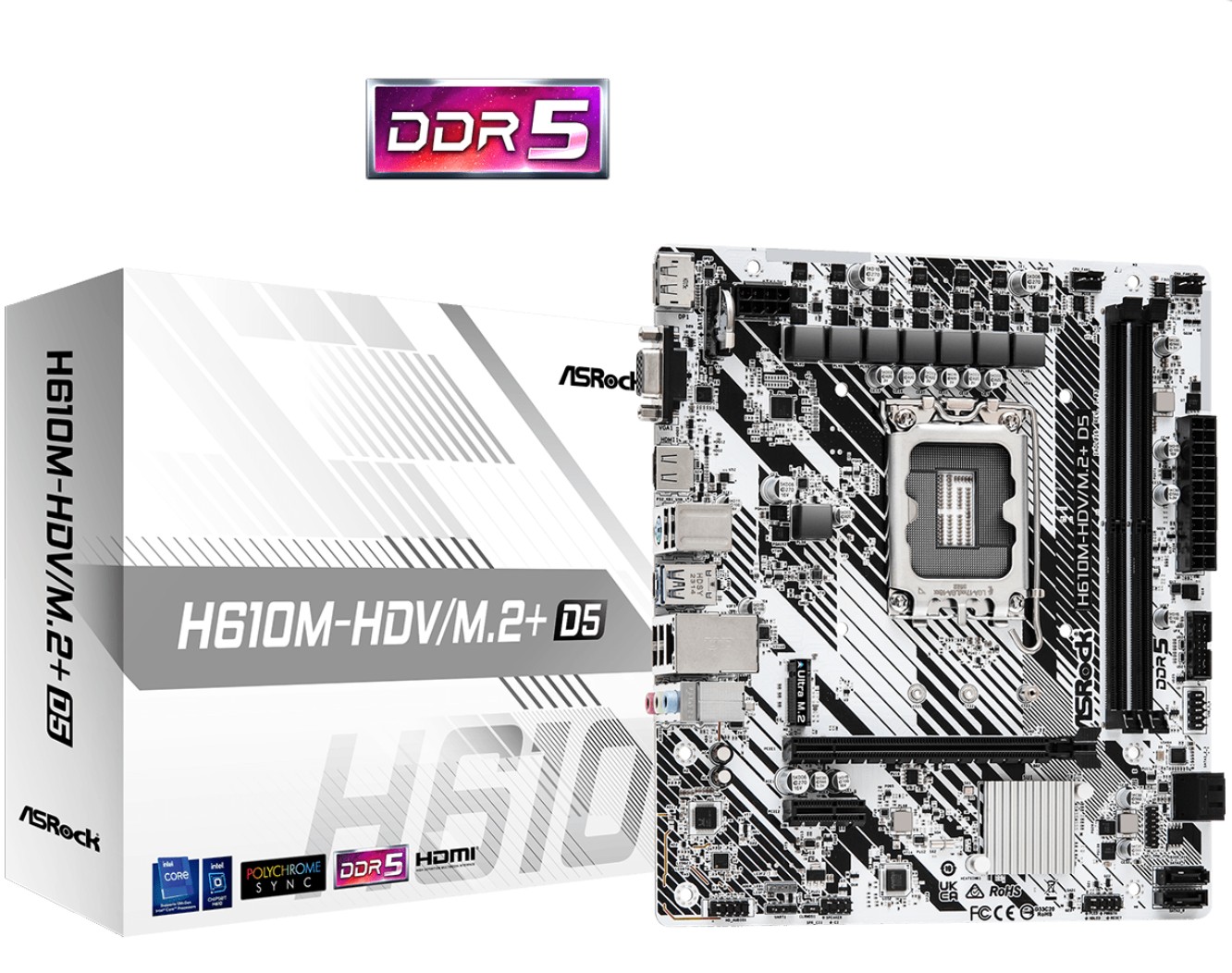 ASRock H610M-HDV M.2Plus DDR5 infinytech Réunion 01