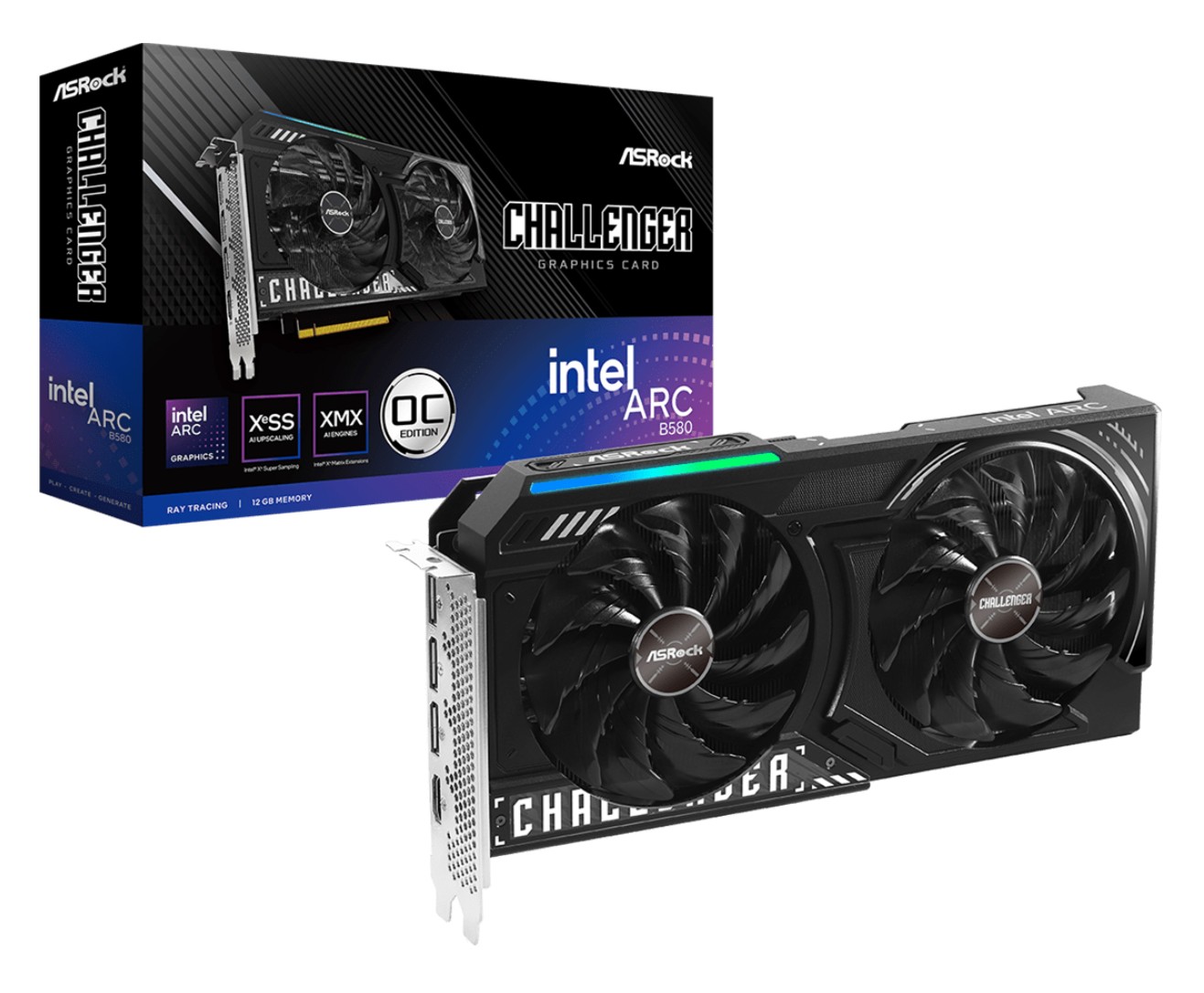 ASRock Intel Arc B580 Challenger OC 12Go infinytech Réunion 01