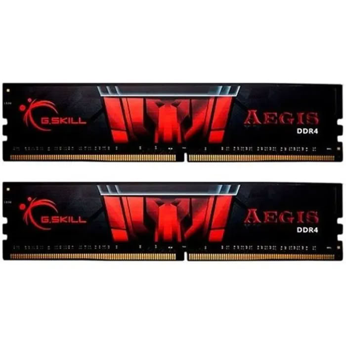 2x16Go DIMM DDR4 G.Skill Aegis 3000Mhz Noir et Rouge infinytech Réunion 01