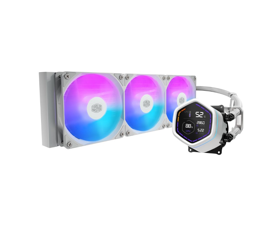 COOLER MASTER MasterLiquid Core Nex Digital 360 RGB Blanc infinytech Réunion 01