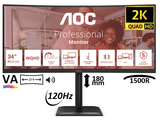 AOC CU34E4CV infinytech Réunion 01
