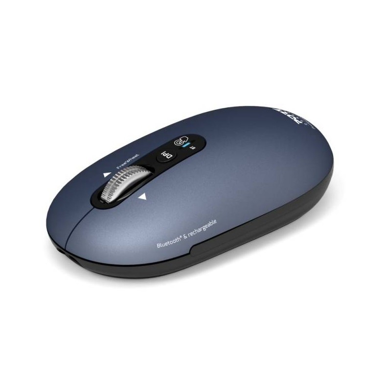 Souris PORT DESIGNS sans fil et Bluetooth rechargeable PURE MAC Bleue infinytech Réunion 02