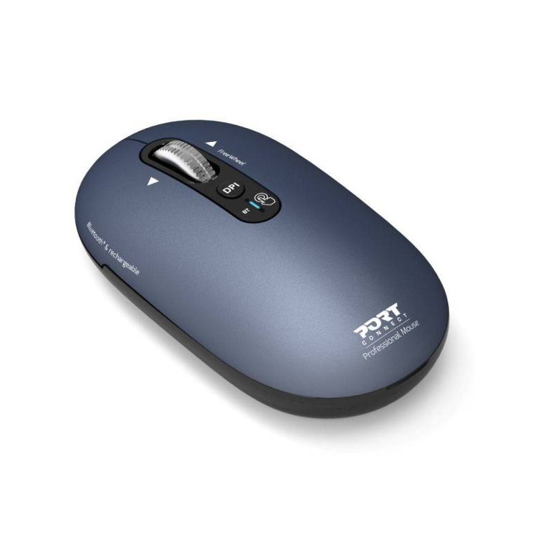Souris PORT DESIGNS sans fil et Bluetooth rechargeable PURE MAC Bleue infinytech Réunion 03