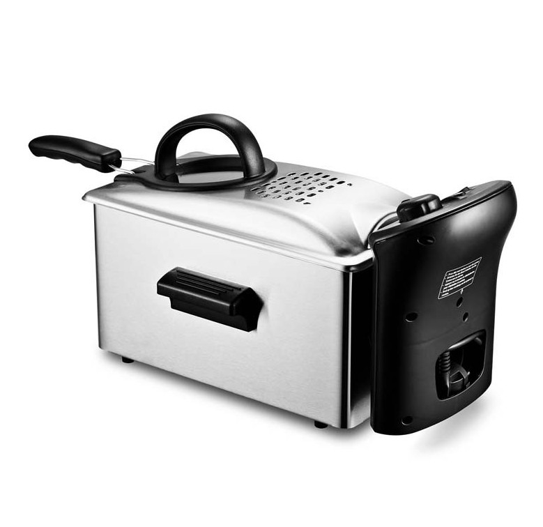 FRITEUSE SEMI-PRO INOX 3L 2100W AVEC VITRE KFRY INOX KITCHENCOOK infinytech Réunion 03