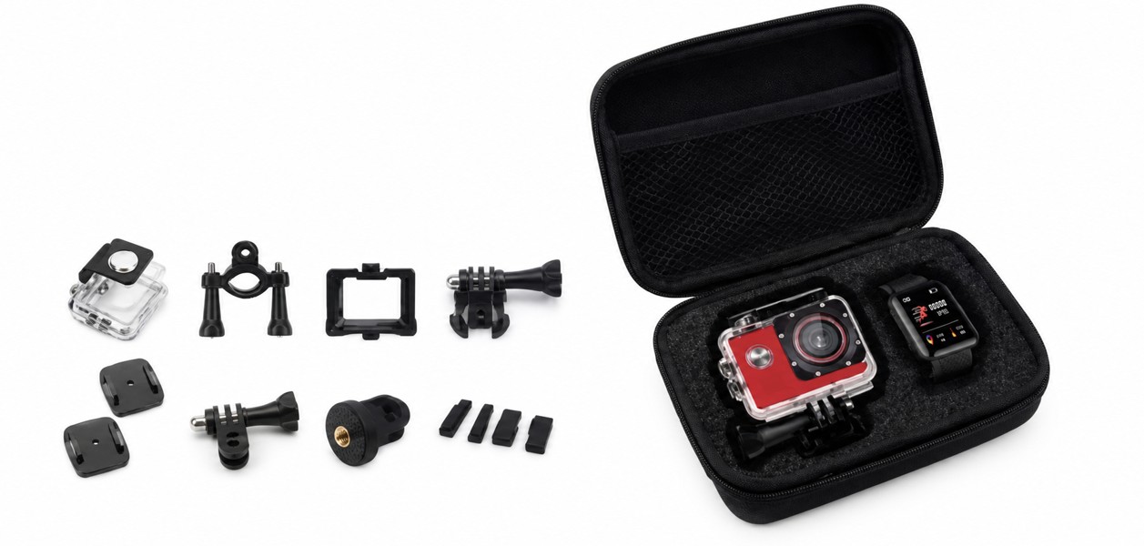 COFFRET CAMÉRA SPORT + MONTRE CONNECTÉE NEW TRONIC Infinytech974
